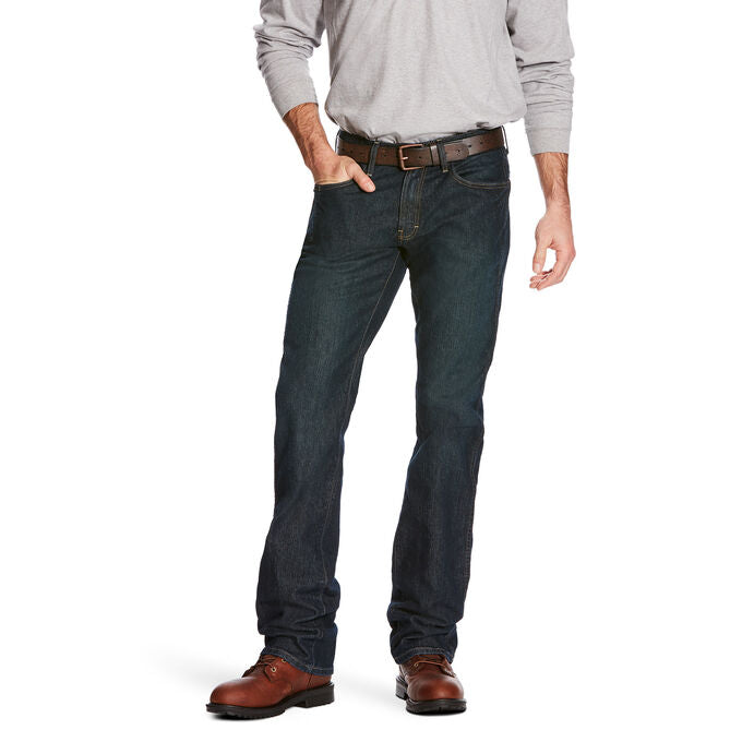 Ariat Men's Rebar M5 Durastretch STK Straight Jean Low Rise - Blackstone