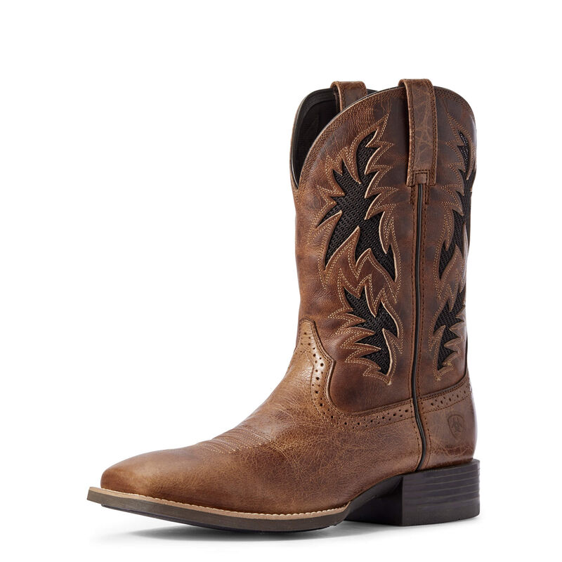 Ariat Men's Sport Cool VentTEK Western Boots - Dark Tan