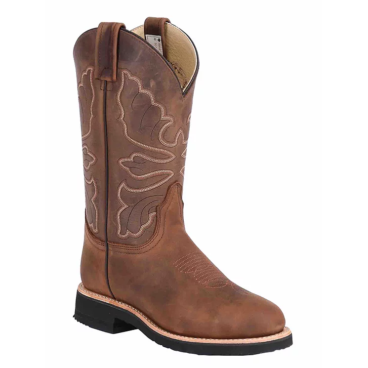 Brahma Women's Spongys Western Boots - Cool Caramel/Alamo Tan