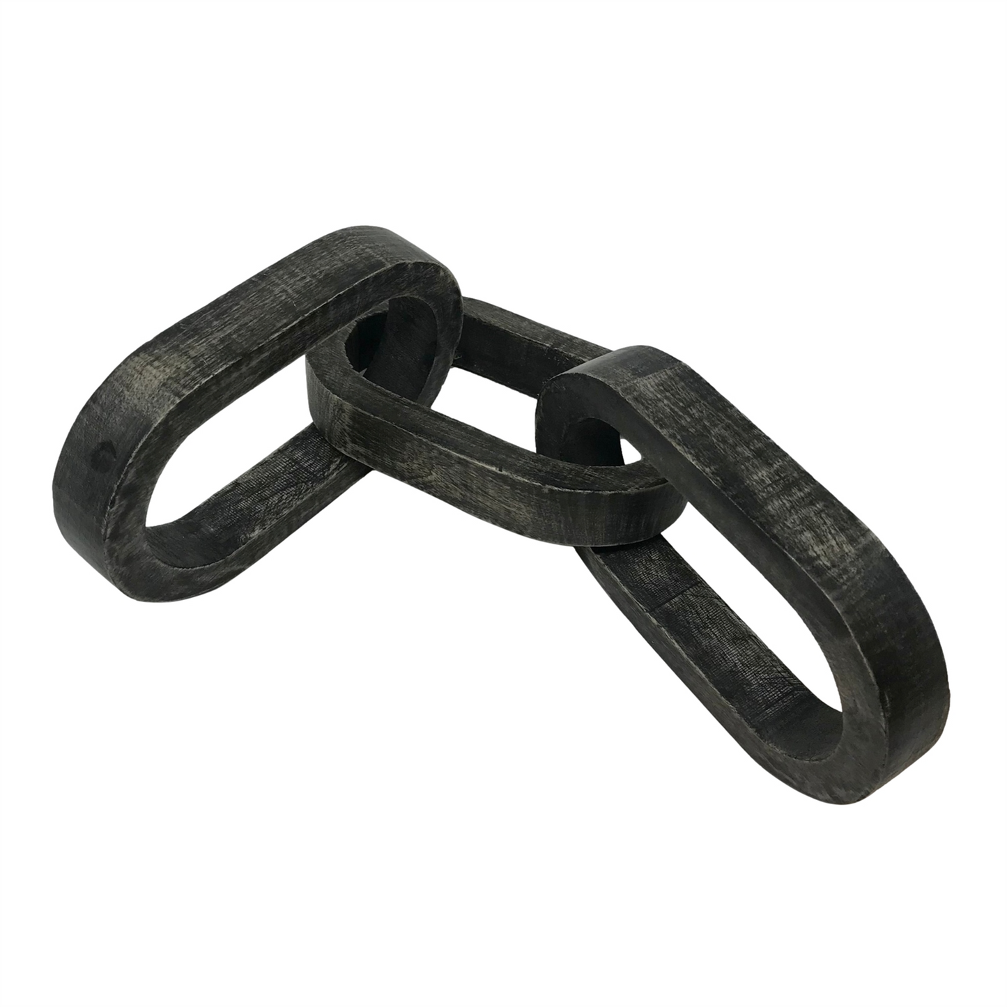 Large 3 Chain Link Black Wash