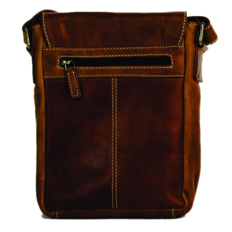 Rugged Earth Leather Messenger Bag