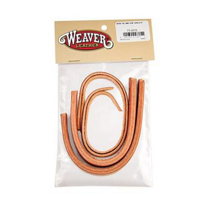 Weaver Leather Water Tie Ends with Brown Latigo Ties 5/8" - Russet