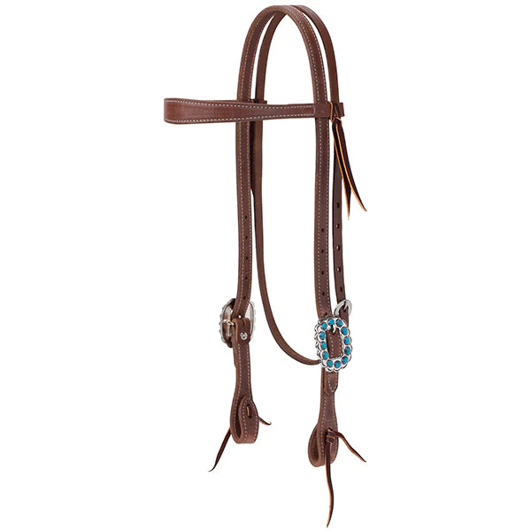 Weaver Leather ProTack Slim Headstall w/Designer Hardware