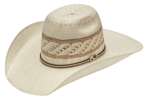 Alamo Punchy Western Hat - Ivory/Tan