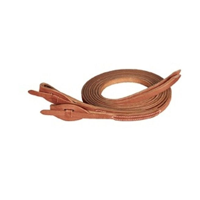 Weaver Leather ProTack® Quick Change Split Reins Leather Tab Bit Ends 5/8" x 8' - Russet