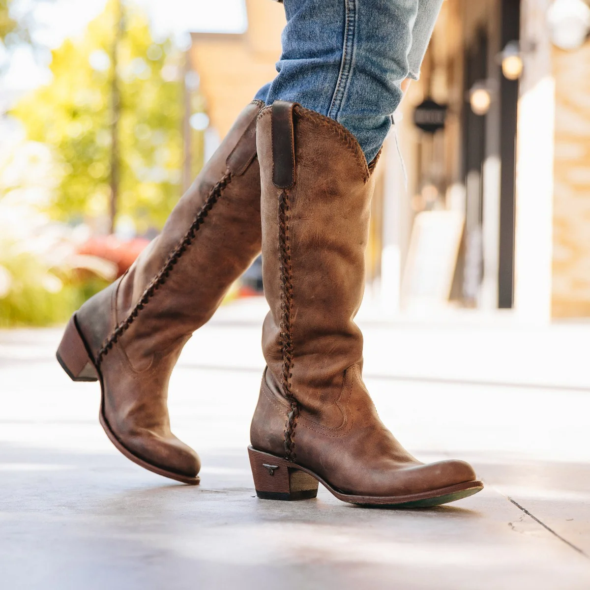 Lane Womens Plain Jane Boots - Brown