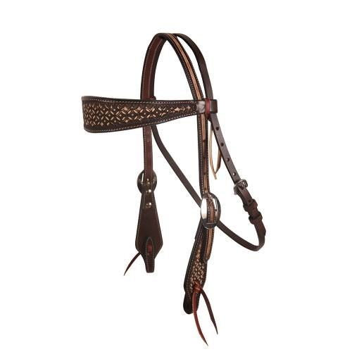 Professional's Choice Browband Headstall - Chocolate Confection