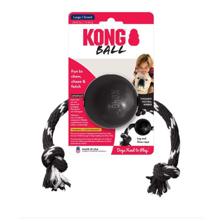 Large Extreme Ball & Rope Black