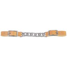 Weaver Horizons 4-1/2" Single Flat Link Chain Curb Strap - Golden Brown