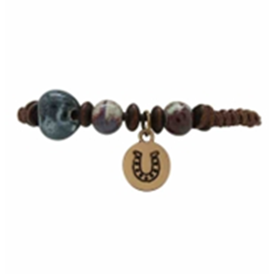 Follow Your Arrow Bracelet - Beaded Horseshoe