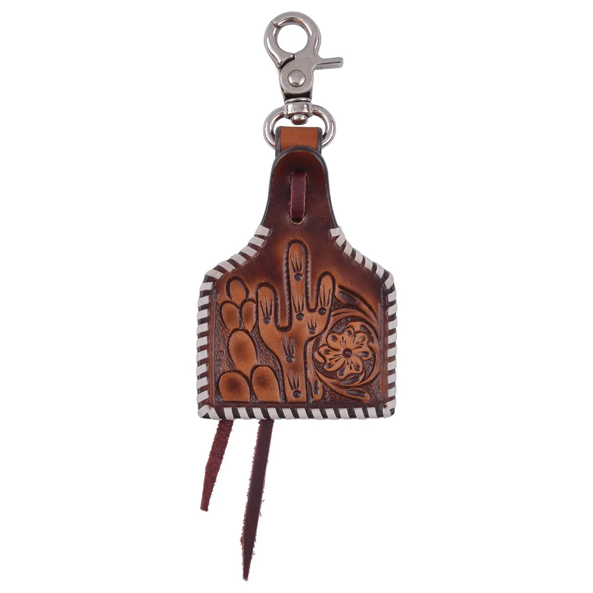 Circle Y Ear Tag Saddle Charm - Cactus