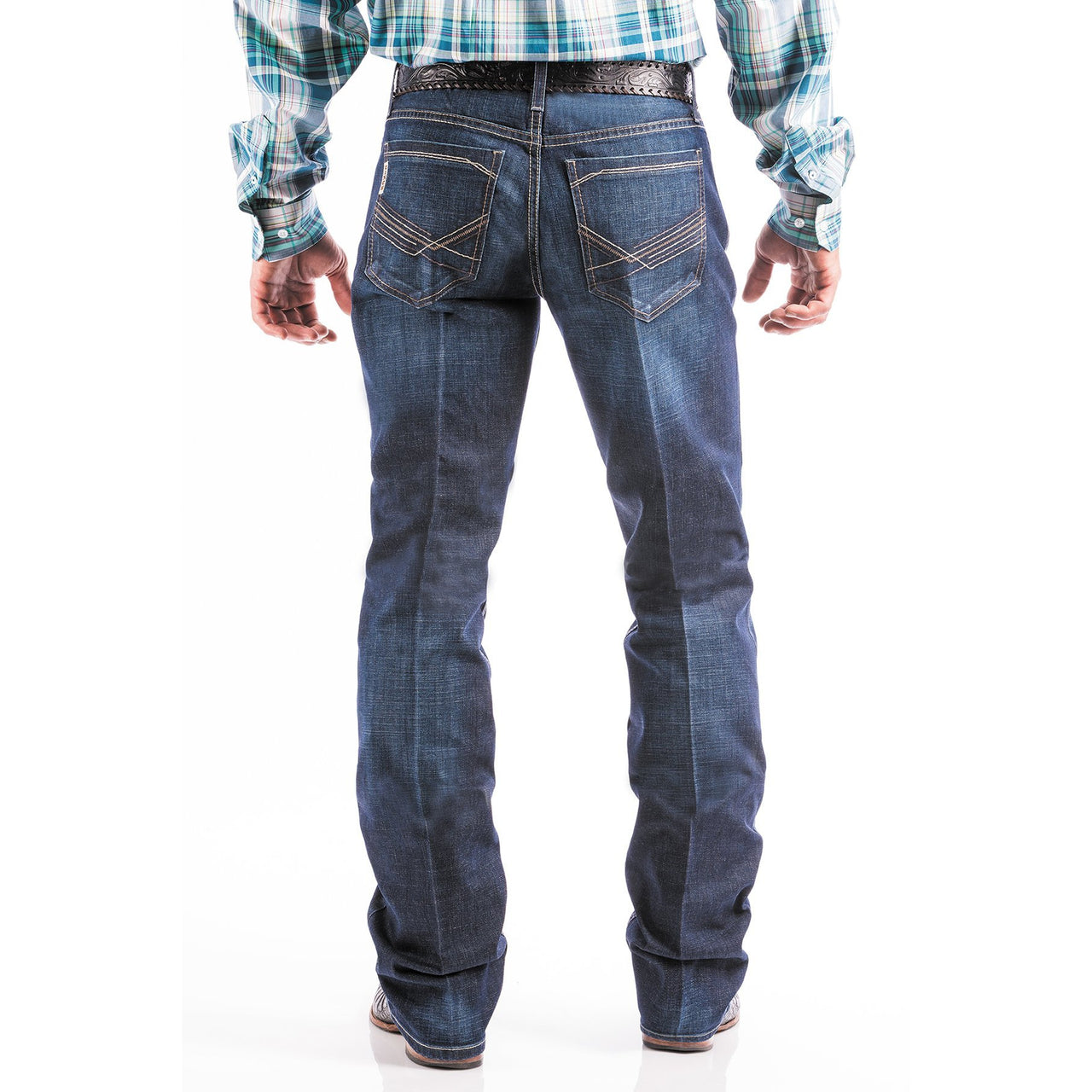 Cinch Men's Ian Slim Bootcut Jeans - Dark Stonewash