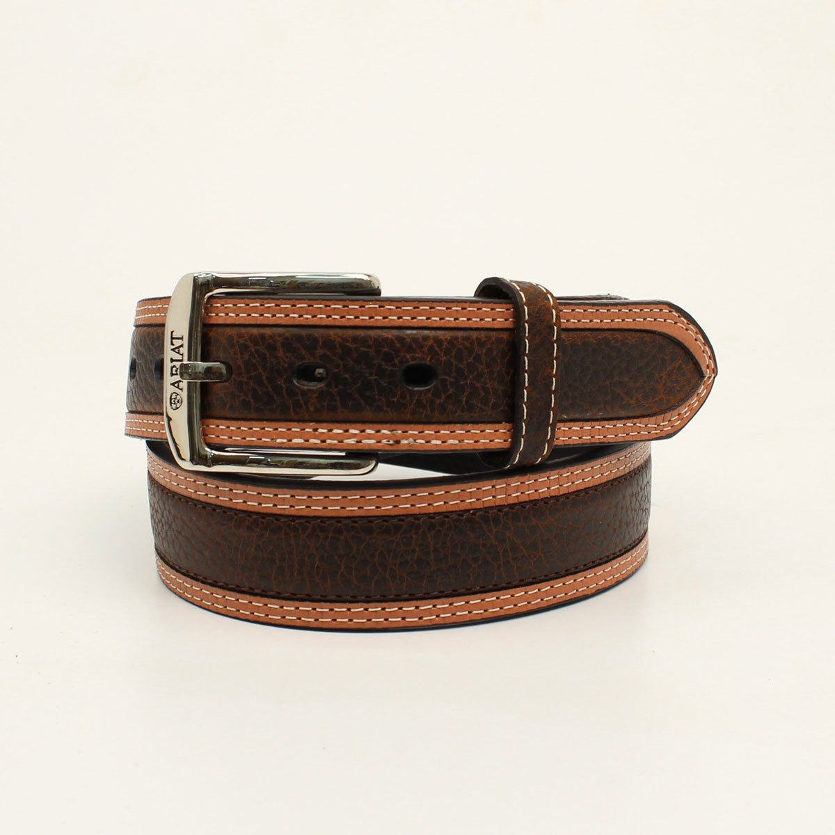 Ariat Men's 2-Tone Western Belt - Oiled Brown