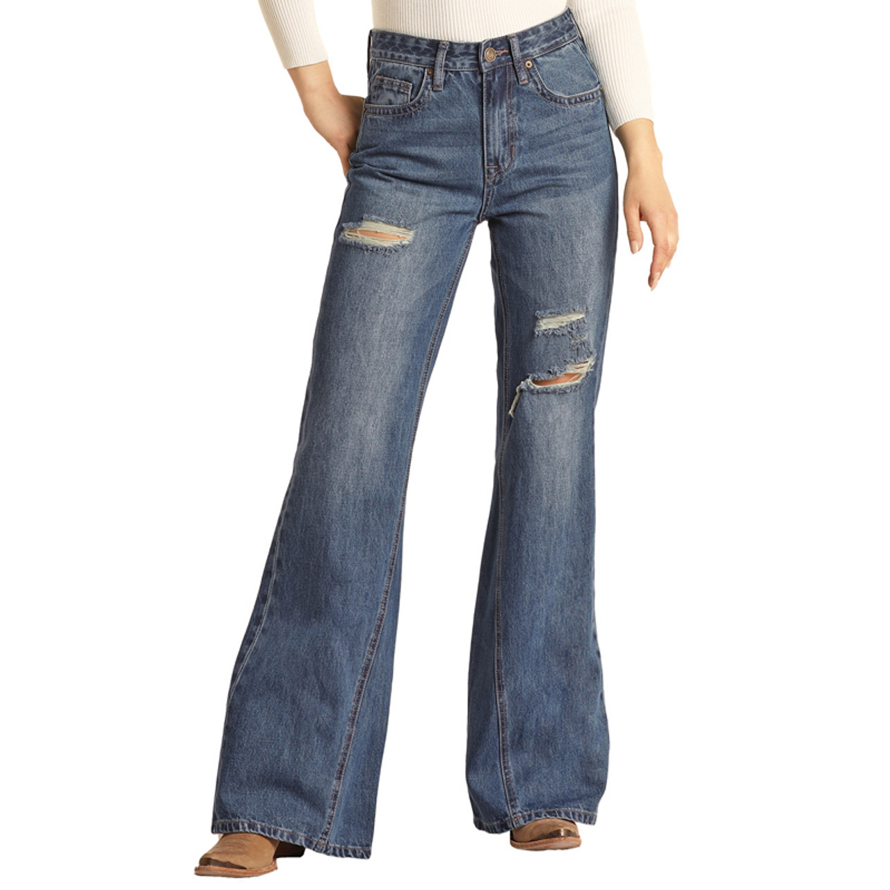 Flare jeans 2025 with holes