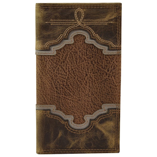 Tony Lama Rodeo Wallet Dark Brown Buffalo