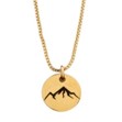 Follow Your Arrow Necklace - Stamped Mountain Range