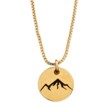 Follow Your Arrow Necklace - Stamped Mountain Range