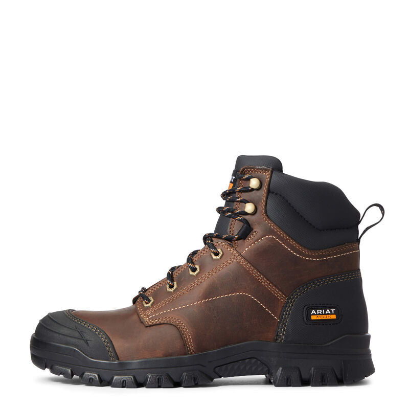 Ariat Mens Treadfast 6" Work Boots - Distressed Brown