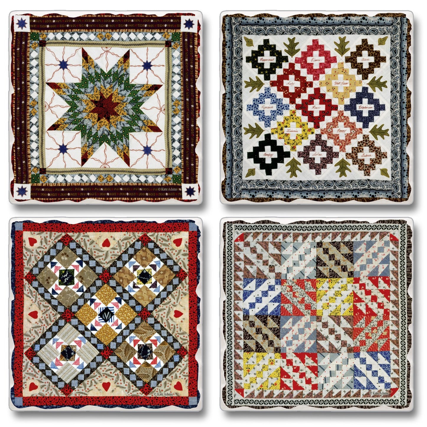 Coaster Set of 4 Game Bird Quilt