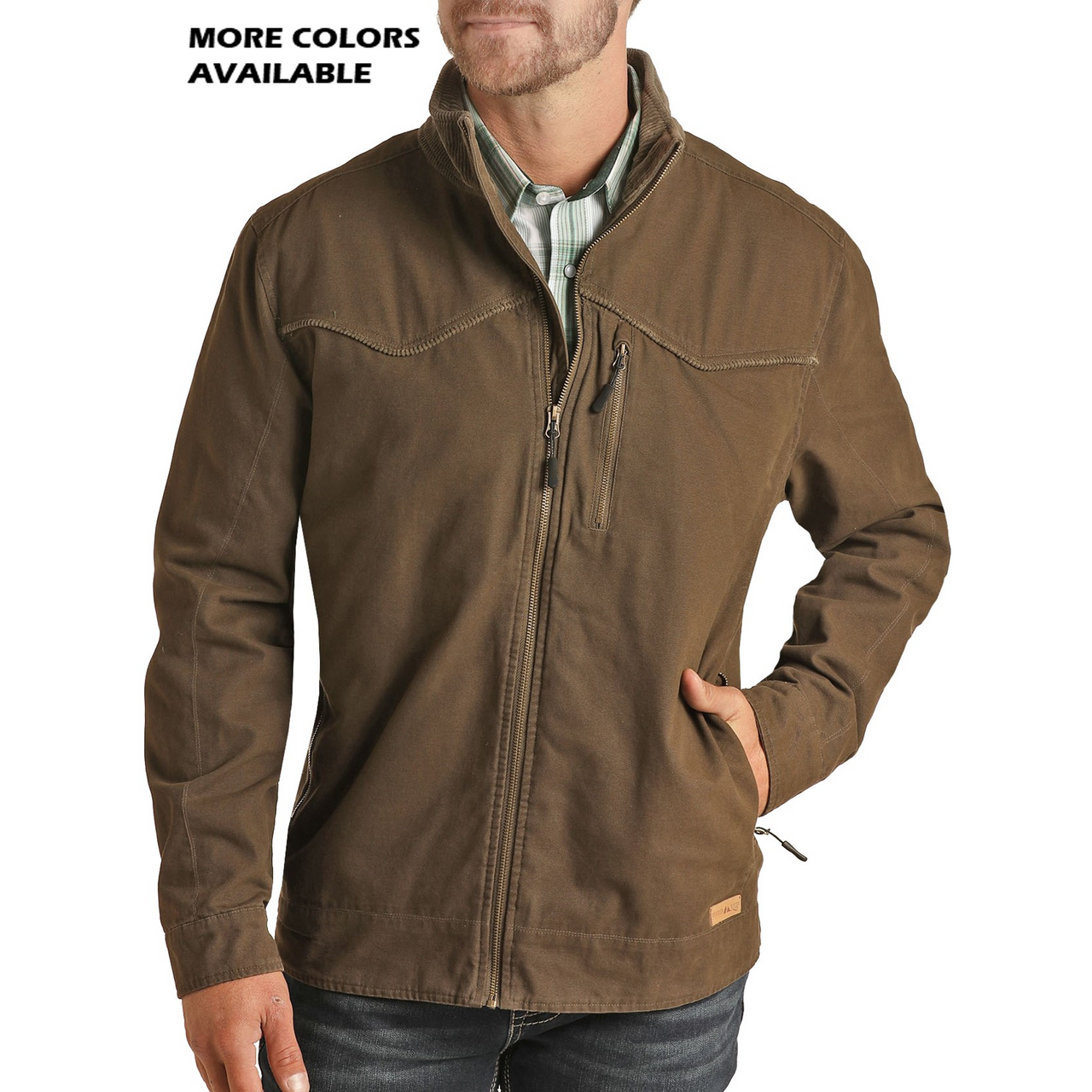 Cotton top canvas anorak