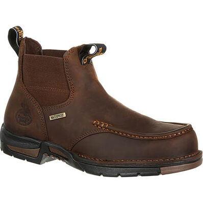 Georgia Men's Brown Athens 5" Waterproof Work Boot - Irvine Tack & Western Wear