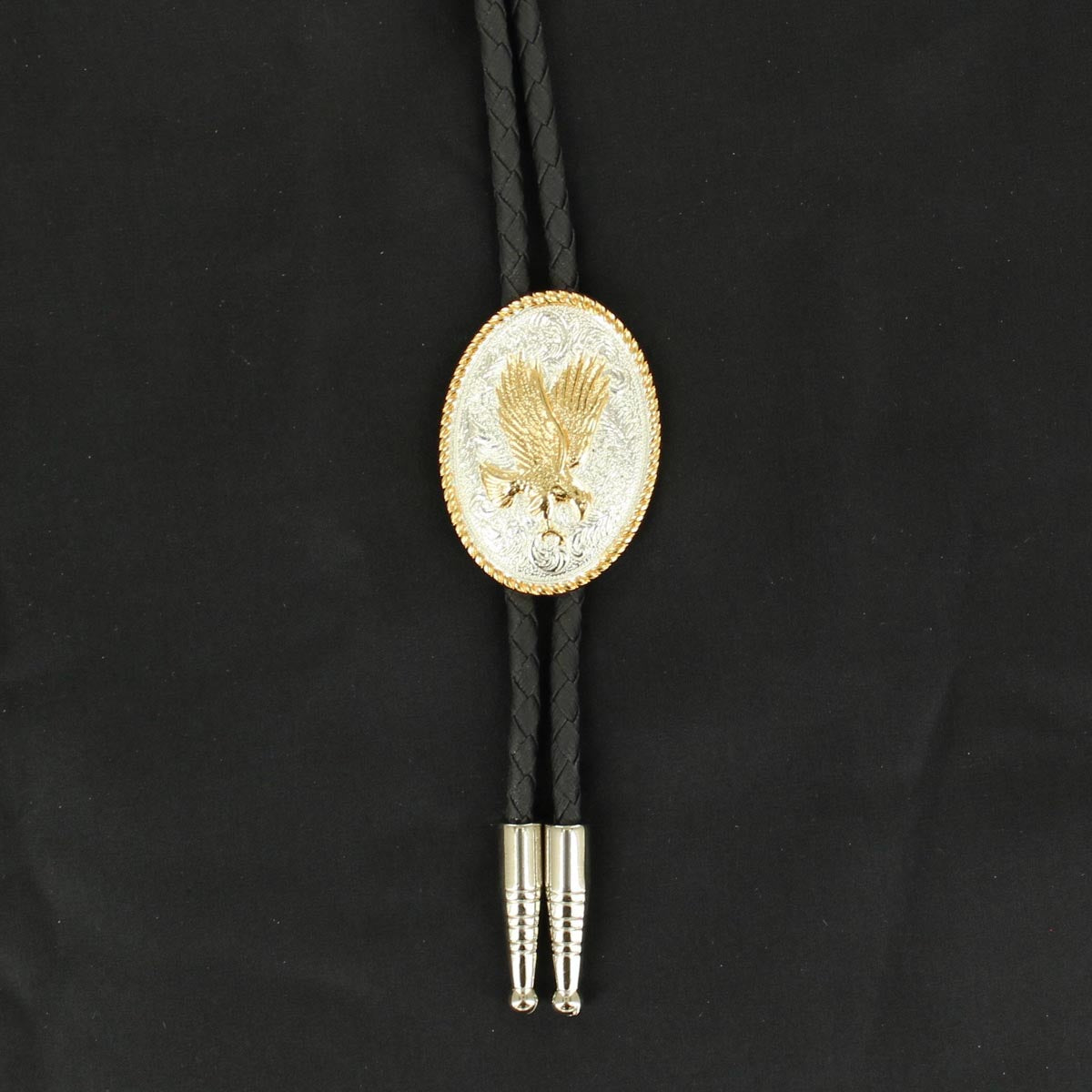 Double S Bolo Tie - Flying Eagle