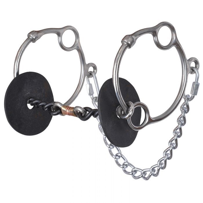 Reinsman Josey-Mitchell Short Stop Twisted Wire 3 Piece Dogbone Bit