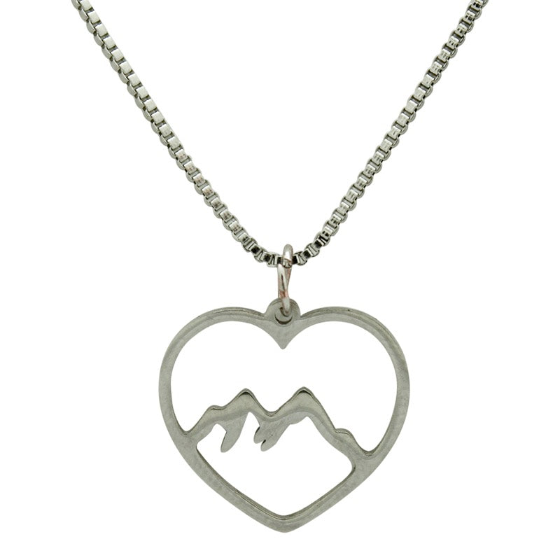 Live Beautifully Necklace - Mountain Love