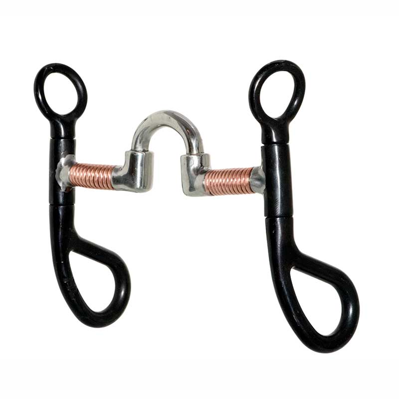 Cowboy Tack Copper Wrapped Argentine Correctional Bit - Pony