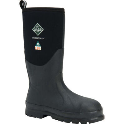Muck Boot Men's Chore Classic Tall Steel Toe Boots CSA - Black