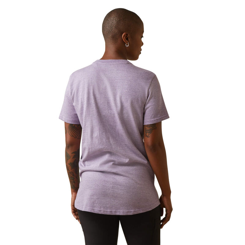 Ariat Womens Rebar Cotton Strong T-Shirt - Lavender Heather