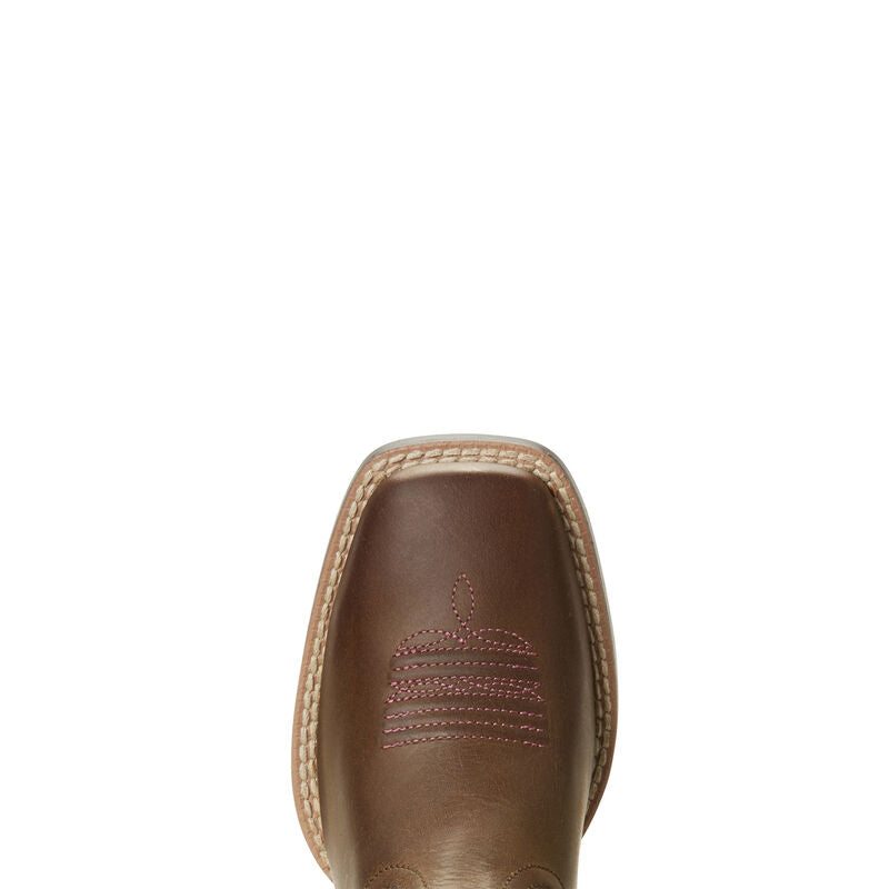 Ariat Youth Quickdraw VenTek Western Boot - Distressed Brown/Serape