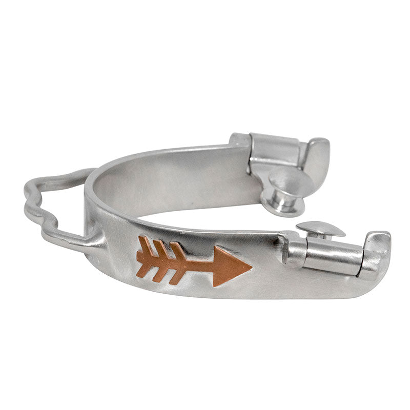 Emilie Veillette Barrel Racing Bumber Spurs - Stainless Steel Brushed