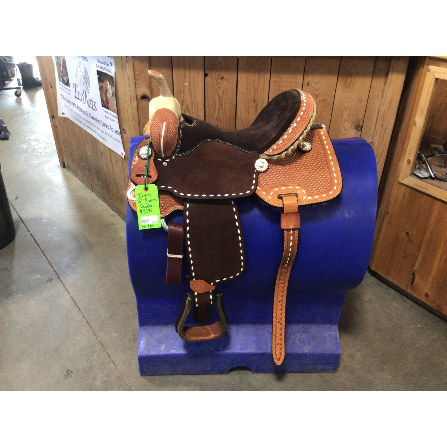 Irvine 15" Barrel Saddle