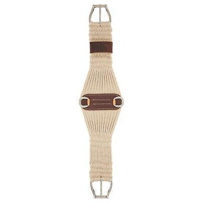 Weaver 100% Mohair 27 Strand Roper Cinch with Jeremiah Watt Hardware - Natural