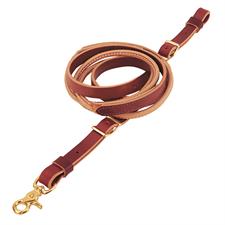 Weaver Harness and Latigo Leather Round Roper Rein, 3/4" x 8'