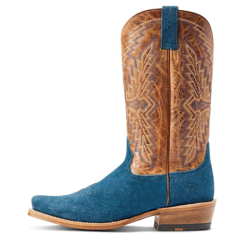 **Ariat Men's Futurity Showman Western Boots - Stone Blue Roughout**FINAL SALE**