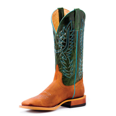 Horse Power Men's Western Boot - Hans Cognac/Emerald Cognac - Irvines Saddles