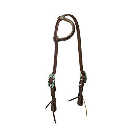 Weaver Leather Working Tack Southwest Rope Edge Sliding Ear Headstall - Irvine Tack & Western Wear