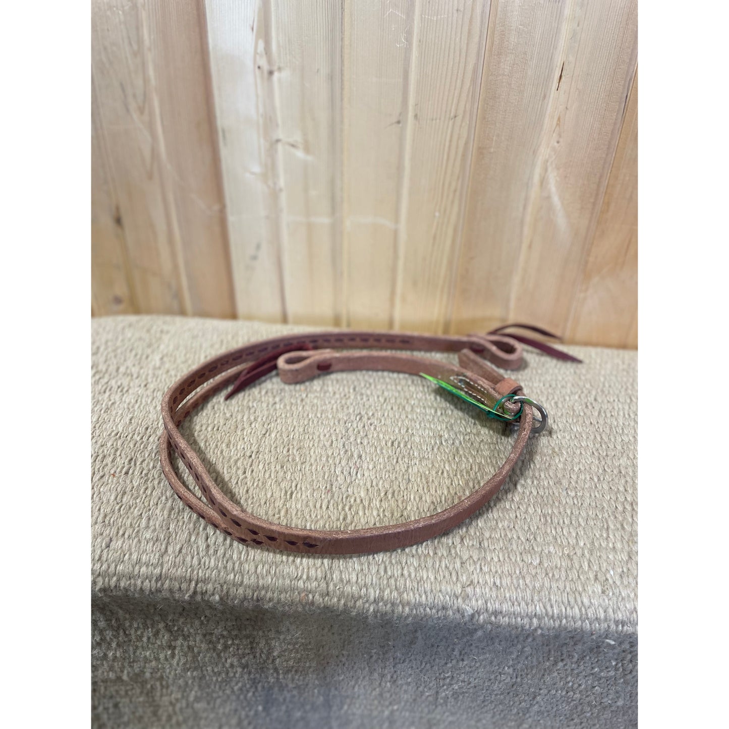 Irvine's 3/4" Slit Ear Headstall w/Buckstitch - Brown