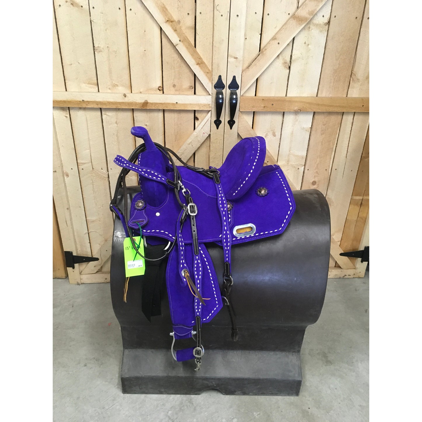 Kids Cloured Saddles w/ Headstall & Wither Strap