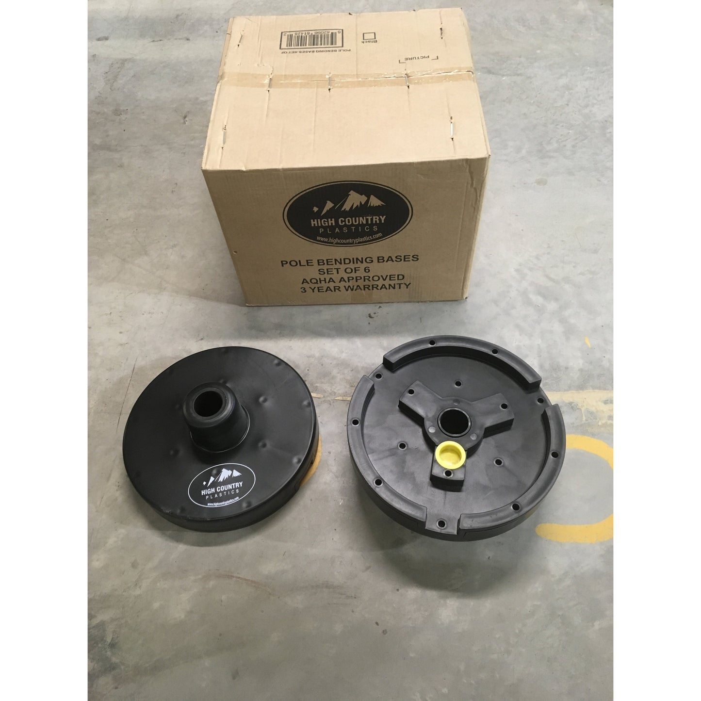 High Country Plastics Pole Bending Bases - Set of 6