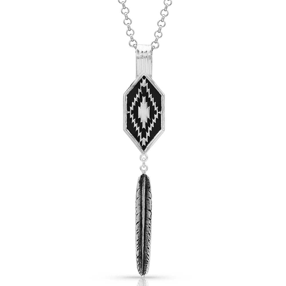 Montana Silversmith Courage & Strength Feather Cut-out Necklace