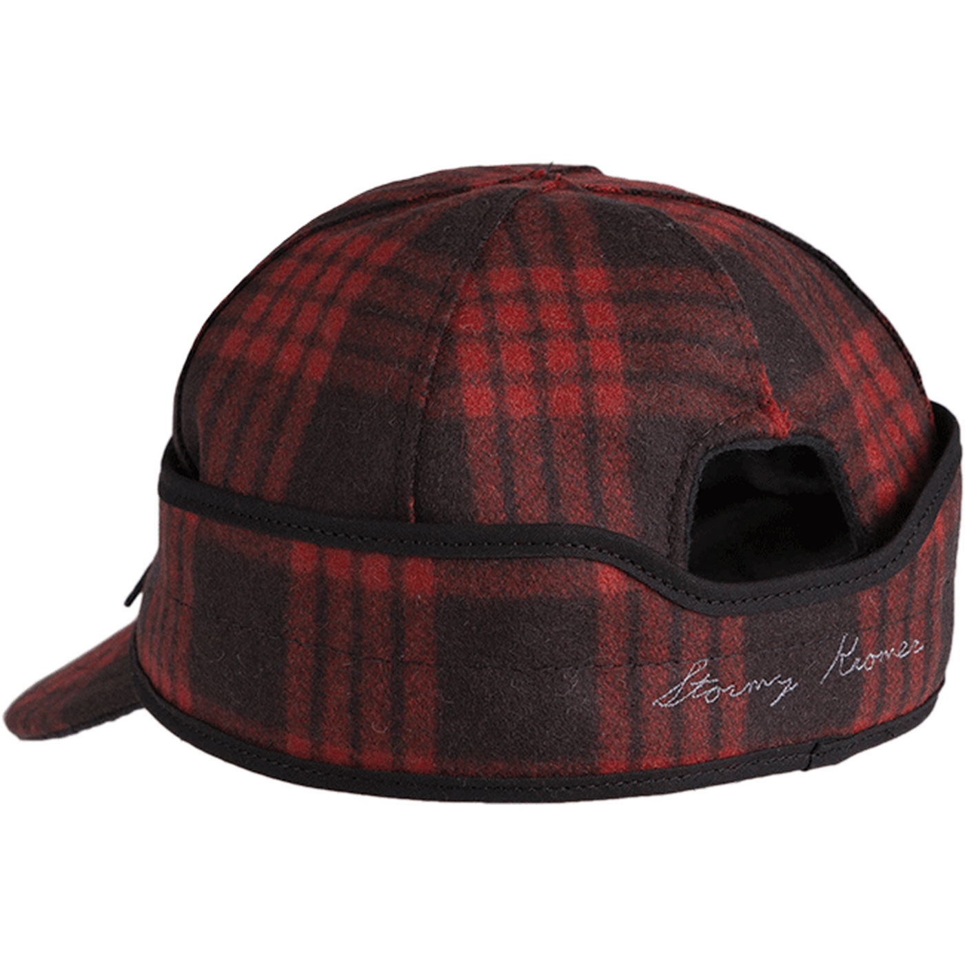 The Millie Kromer Cap Size 6 3/4 Black/Red Tartan