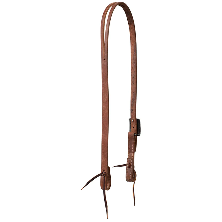 Weaver Protack Split Ear Headstall w/Designer Hardware - Copper Flower