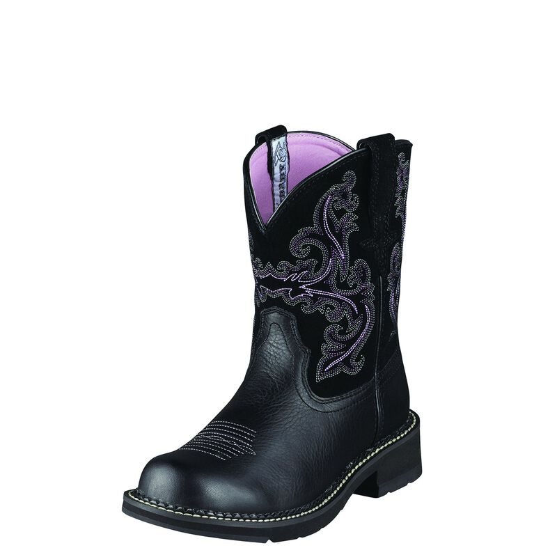 Ariat Women's Fatbaby II Western Boots - Black Deertan