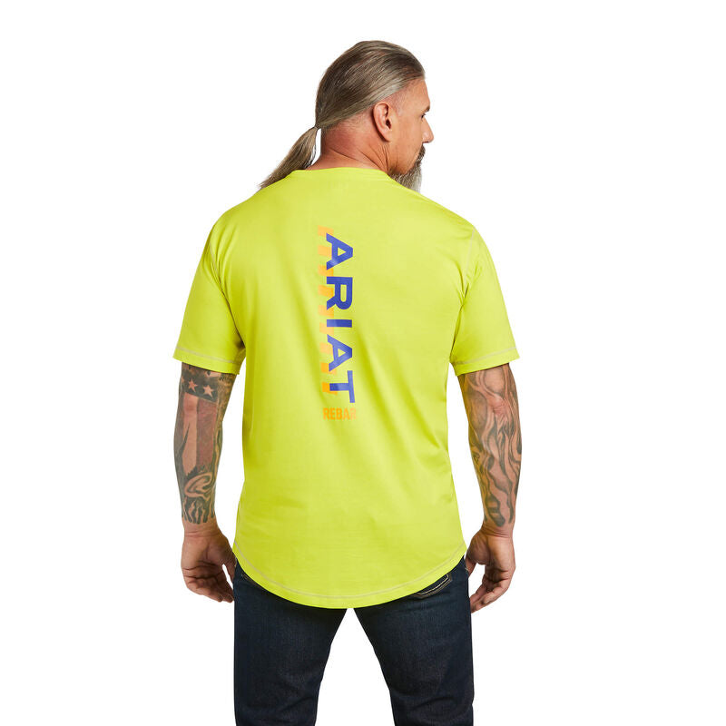 Mens Rebar Workman Logo T-Shirt Sulphur Spring