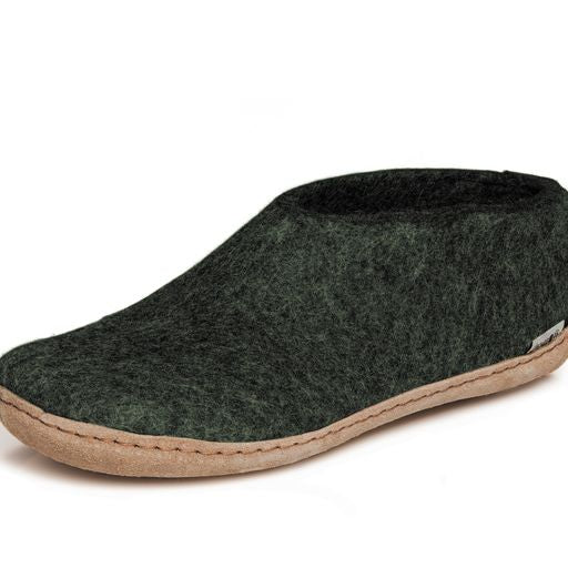 Glerups Leather Sole Shoes - Forest