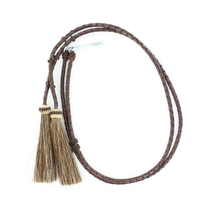 Stampede String Braided Leather and Horse Hair, Brown
