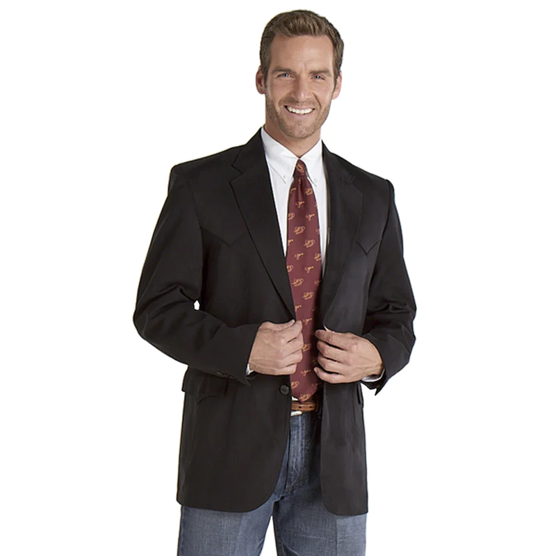 Circle S Men's Ultrasuede Sport Coat - Black